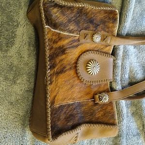 Delia cowhide purse